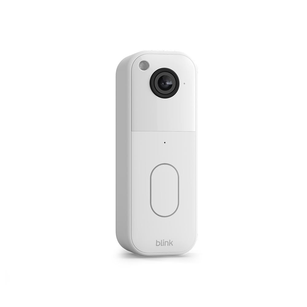 Sonnette vidéo supplémentaire Blink - Vidéo HD en plan moyen, durée de vie des piles de deux ans, IP65 - Module de synchronisation requis non inclus - Blanc