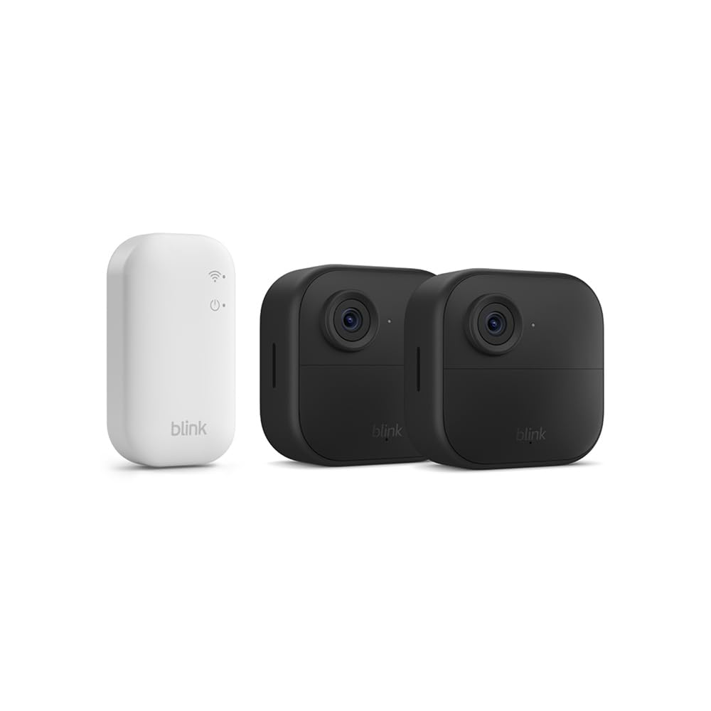 Caméra Blink Outdoor 4 : caméra de surveillance connectée HD sans fil, 2 ans d'autonomie, détection de mouvements avancée - caméra supplémentaire uniquement - IP65