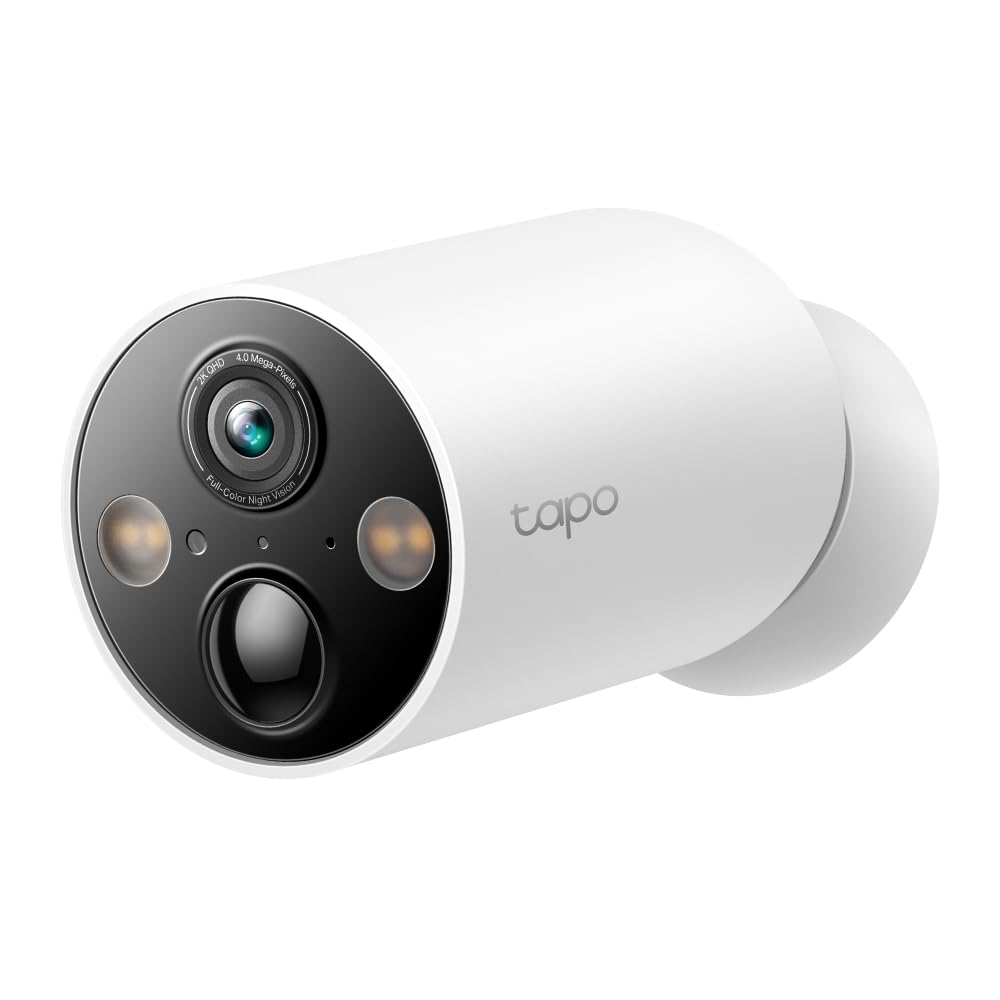 Tapo C425 2.5K 4MP Caméra de Surveillance WiFi Extérieure sans Fil Batterie 10 000mAh Lot de 2, Autonomie de 300j, AI Détection, Vision Nocturne en Couleur, IP66 Etanche, Aucune hub requis