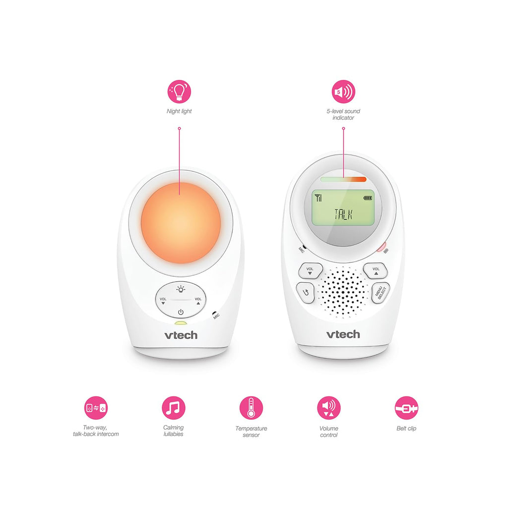 VTech - Babyphone Night Light - Fonction Veilleuse, Communication Parent/bébé - BM1211 - Version FR