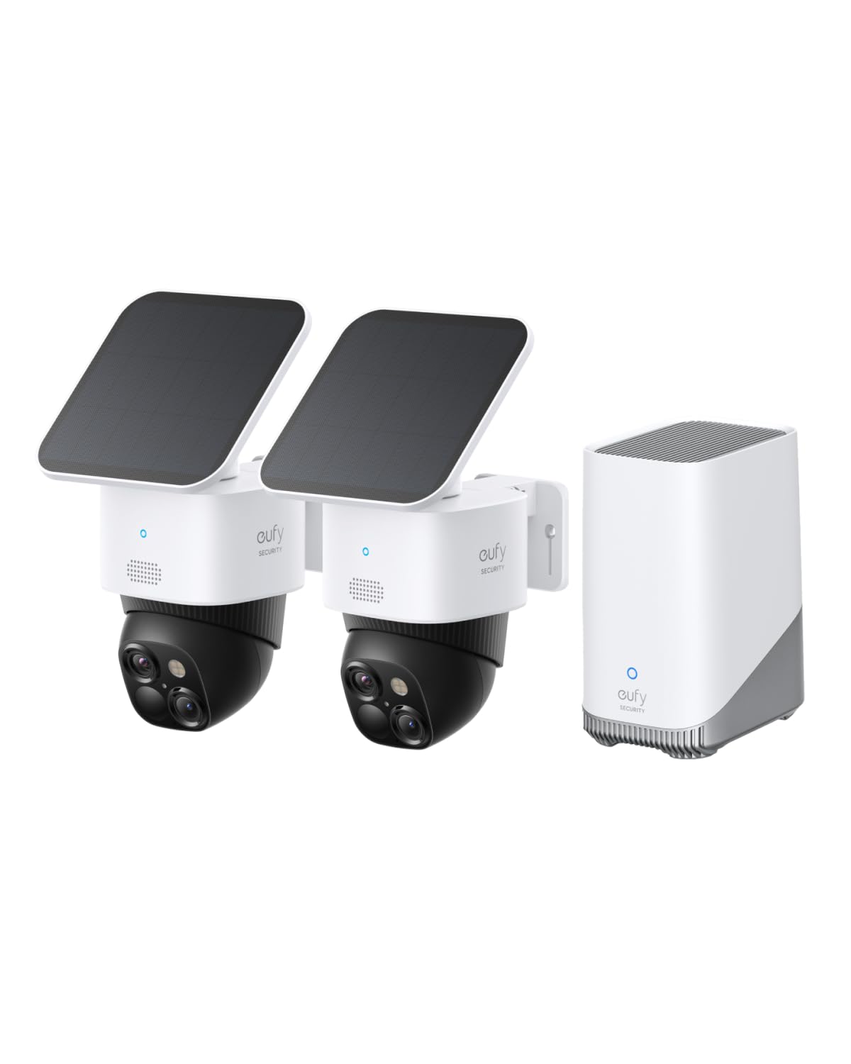 eufy Security SoloCamS340 caméra de sécurité Solaire, Camera Surveillance WiFi exterieure sans Fil, Surveillance 360° 3K, sans Angle Mort, Wi-FI 2,4 GHz, sans Frais mensuels, Compatible HomeBase 3,2+1