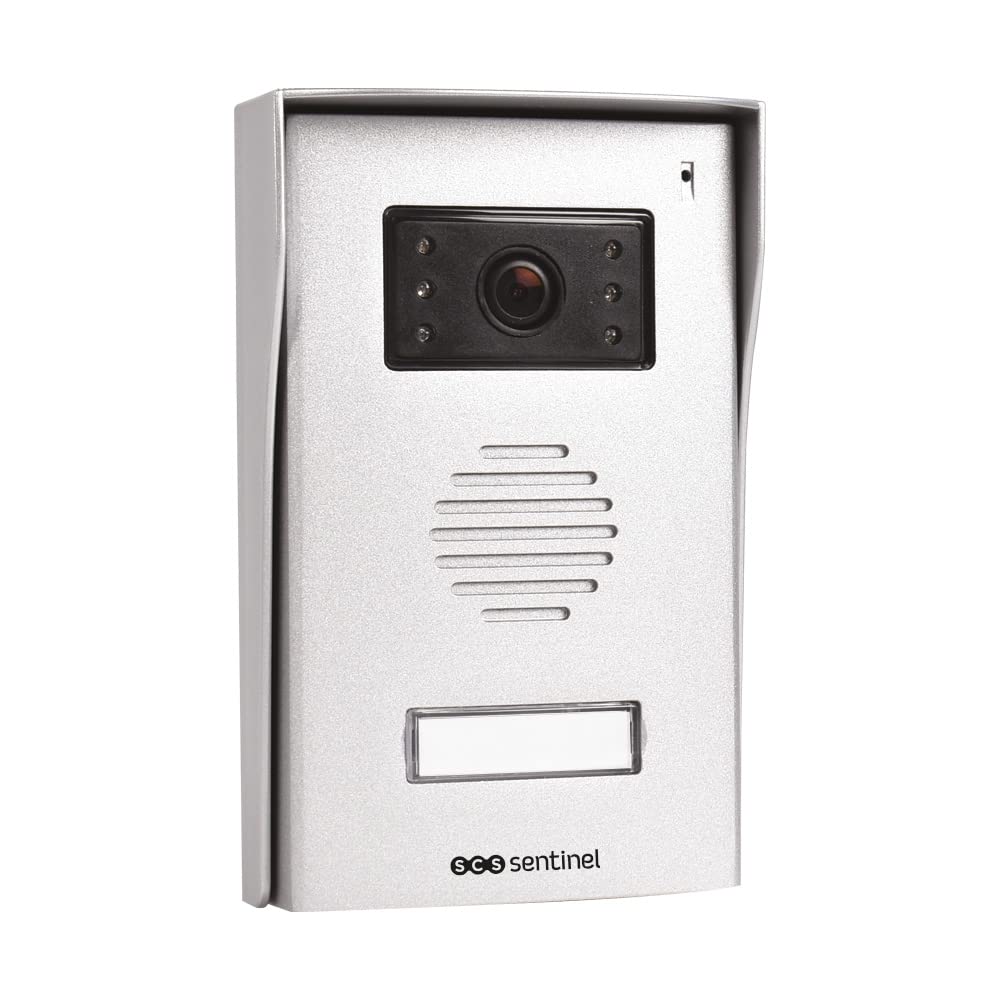 SCS Sentinel - PVF0050 - Interphone Vidéo Filaire Prim' VisioFirst 4.3 -Caméra et Audio - Ouverture Portail, Portillon, Gâche Électrique - 1 Platine Extérieure1 Moniteur - Garantie 3 Ans