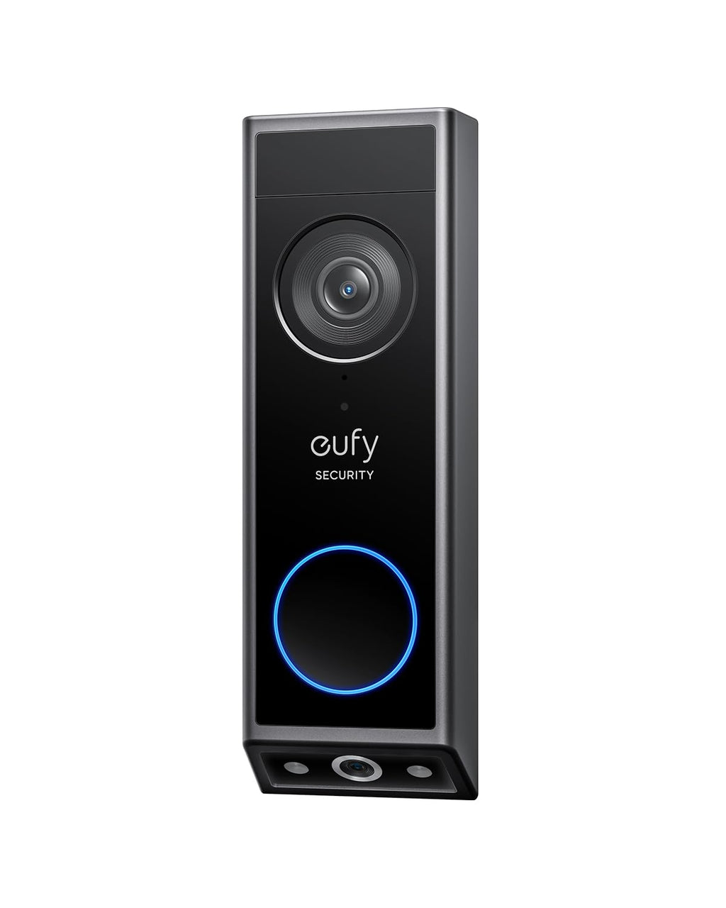 eufy Security Video Doorbell E340, caméra à Double Objectif avec Protection des Colis, Vision 2K Full HD et Vision Nocturne en Couleur, Carillon sans Fil, Stockage Local Extensible jusqu'à 128 Go