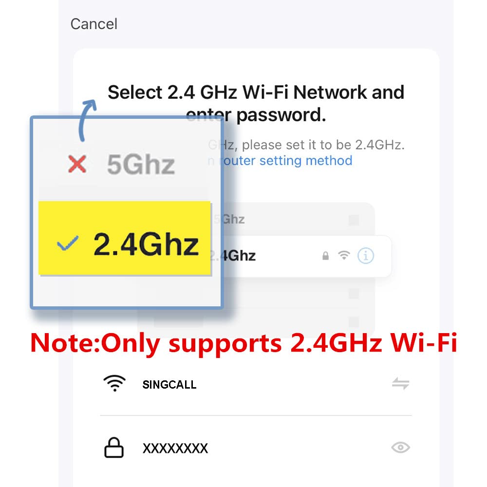 SINGCALL Tuya WiFi Smart Bouton d'urgence SOS, Alarme Personnelle pour Personnes Agées/Enfants/Patients,Téléavertisseur Rechargeable pour Aidants à Domicile,WiFi 2.4Ghz Uniquement, sans Abonnement