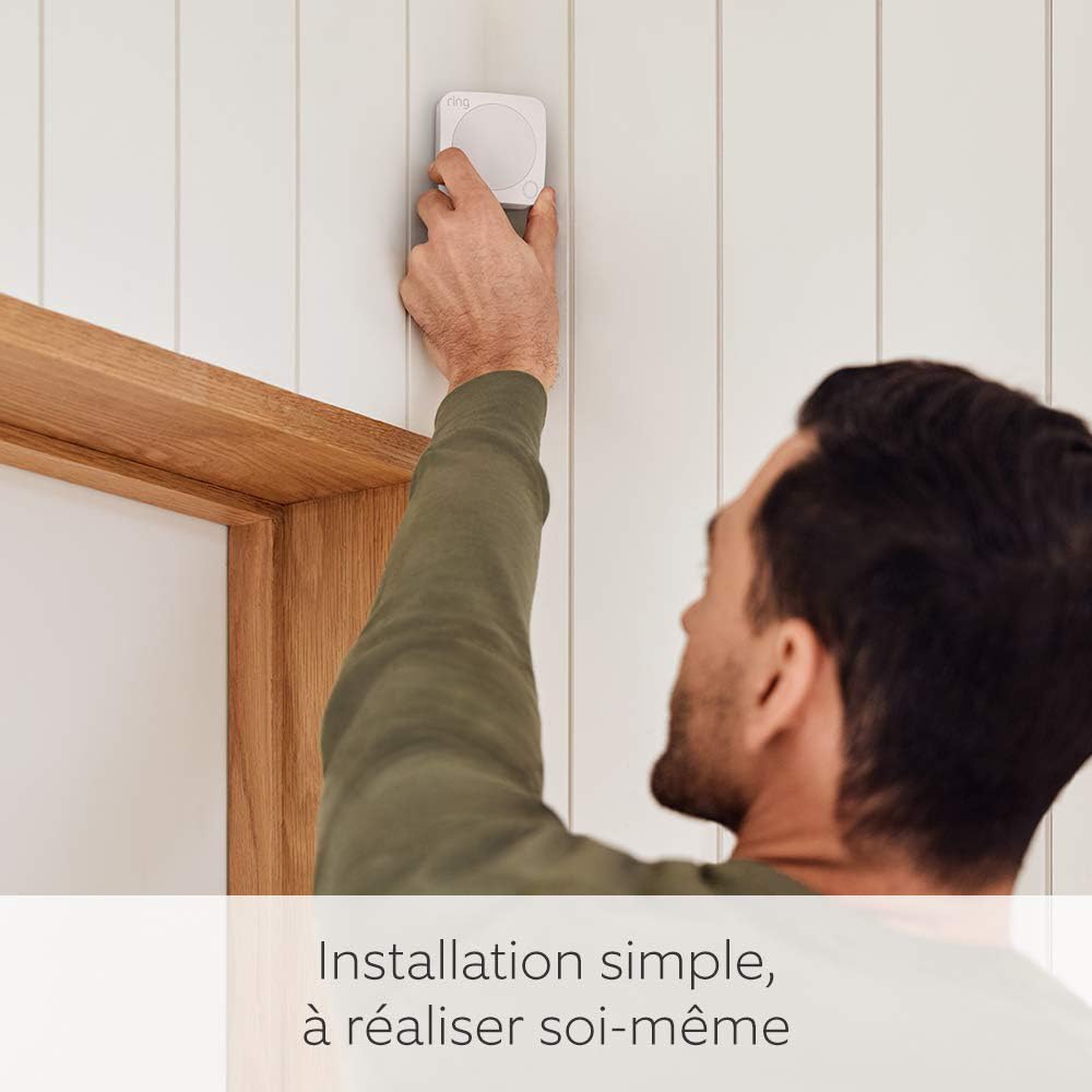 Kit Ring Alarm M + caméra intérieure (Indoor Camera, 2e gén.) | Alarme de maison sans fil connectée, système de sécurité avec surveillance assistée en option | Sans engagement à long terme