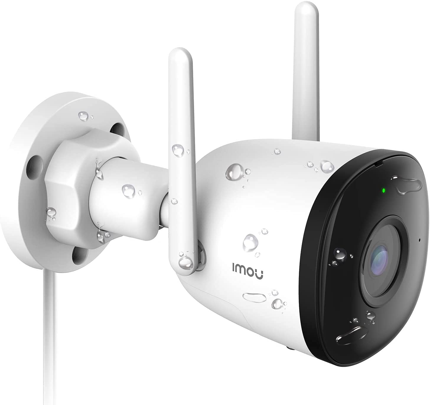 Imou Caméra de Surveillance WiFi Extérieure, 3K Caméra IP WiFi 2.4 GHz Étanche avec Vision Nocturne de 30m, Détection de Mouvement AI (Bullet 2C 5MP)