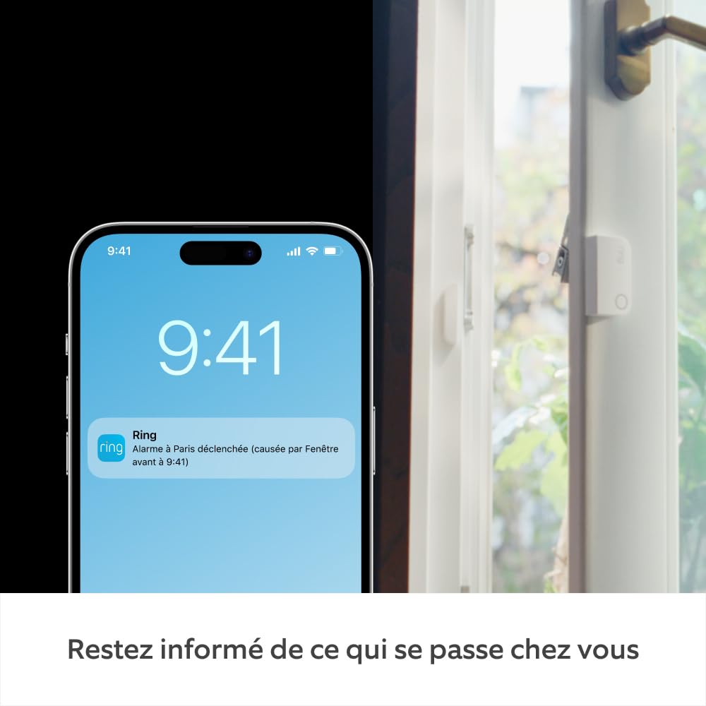 Kit Ring Alarm M + caméra intérieure (Indoor Camera, 2e gén.) | Alarme de maison sans fil connectée, système de sécurité avec surveillance assistée en option | Sans engagement à long terme
