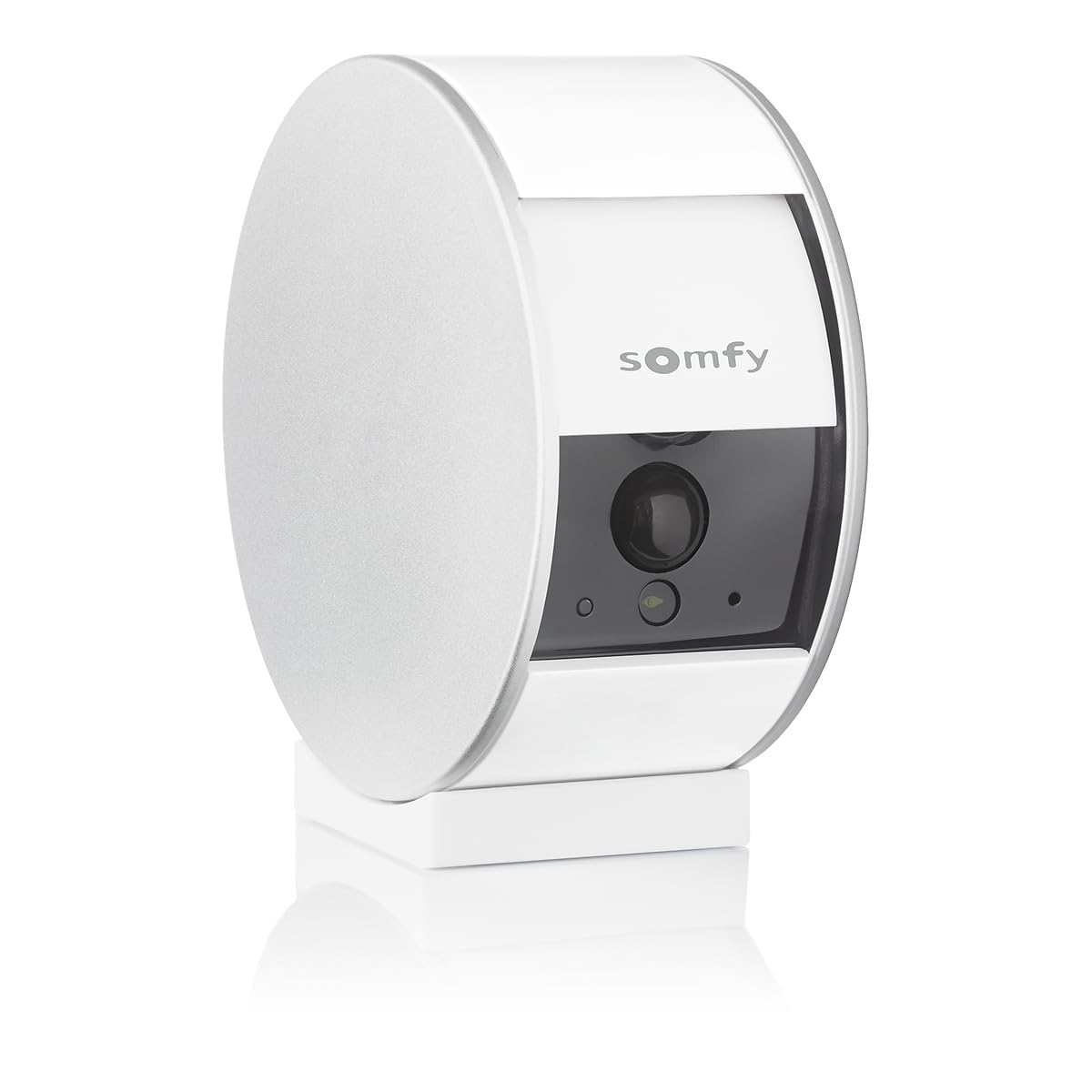 somfy 2401507 - Indoor Camera, Caméras avec volet motorisé, Compatible : Alexa, Google Home et Tahoma, Vision Nocturne, Détection de Mouvement, Grand Angle, Enregistrements vidéo, Haut-Parleur