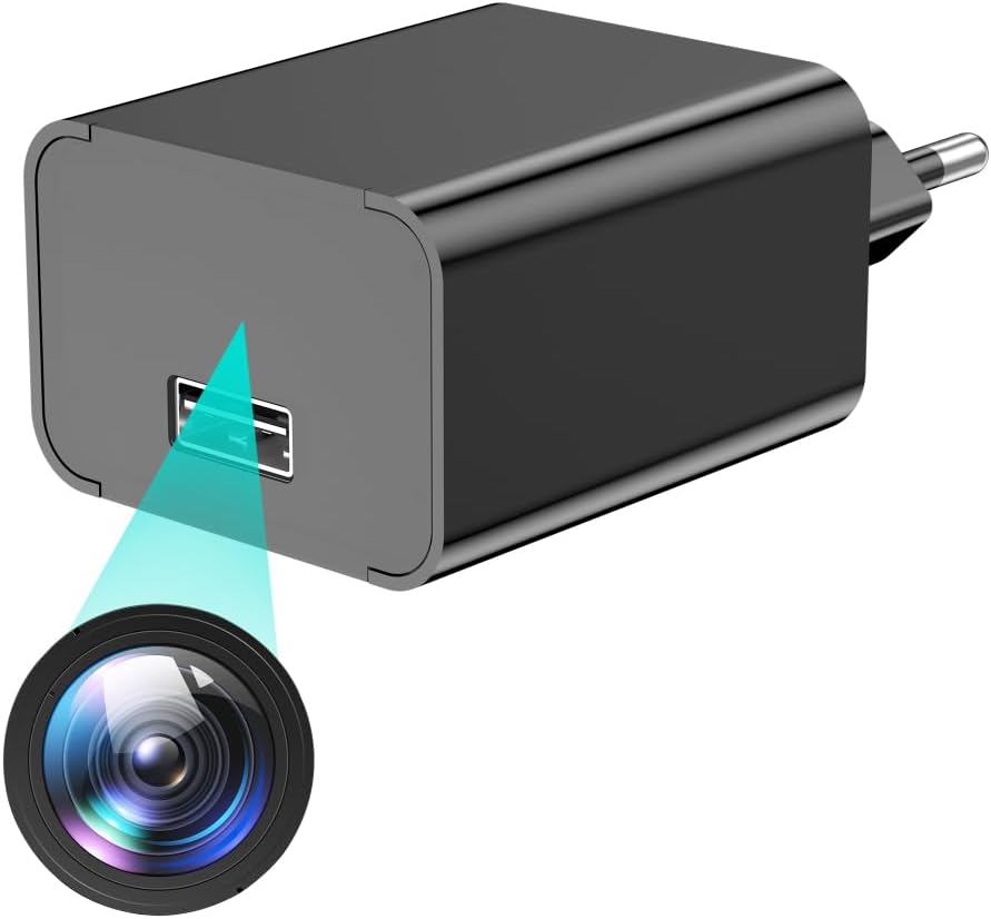 Mini Caméra Espion Caméras Surveillance Caméras avec Détection Mouvement & Vision Nocturne, Intérieur/Extérieur