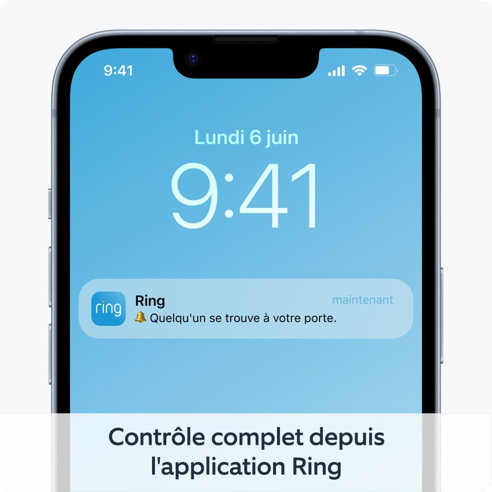 Ring sonnette vidéo sans fil (Battery Video Doorbell) avec vidéo HD en plan moyen + Nouvelle Ring caméra extérieure Plus sans fil (Outdoor Camera Plus)