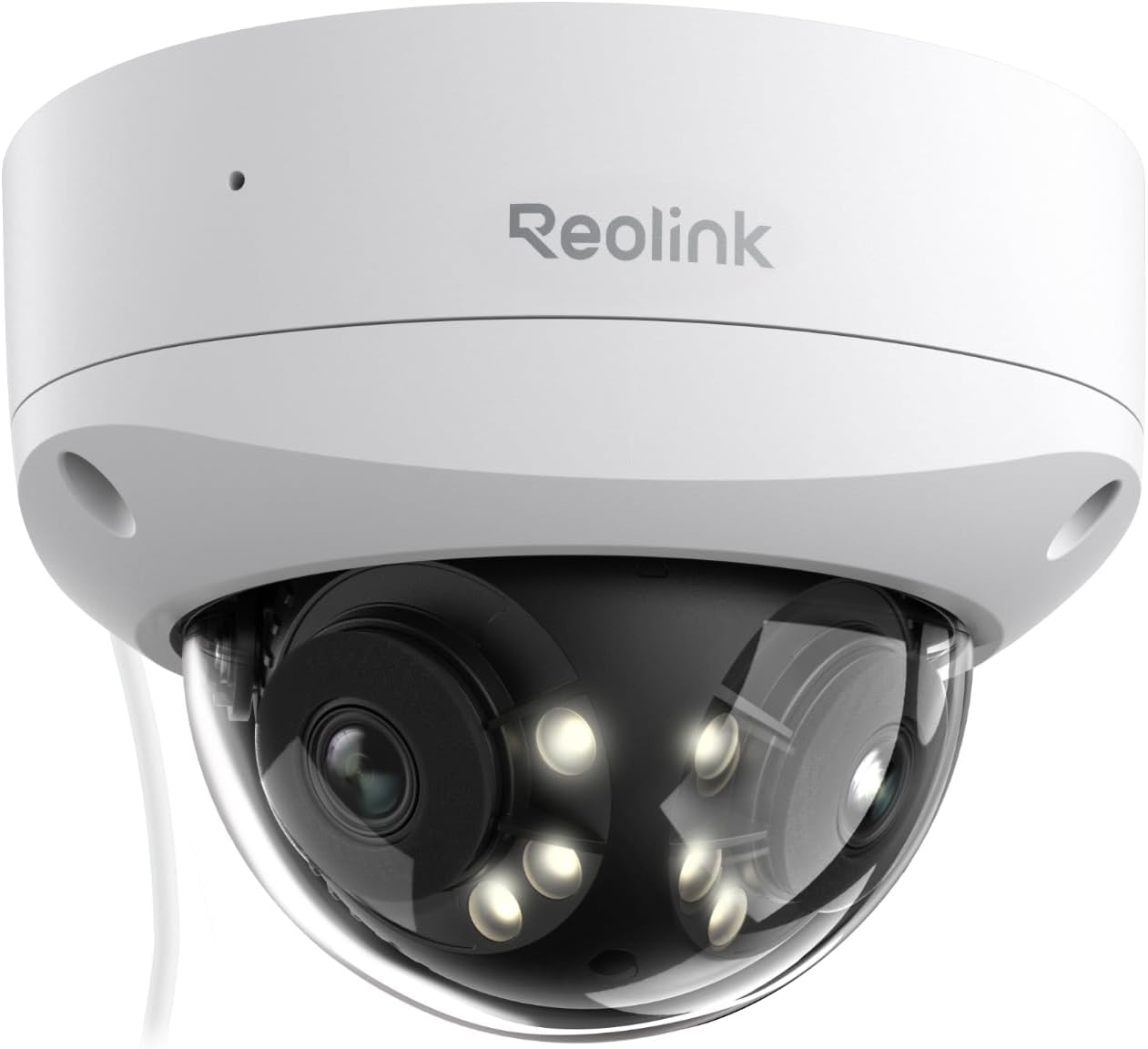 Reolink 16MP UHD 180° Pan Cam Sécu PoE Double Objectif, Suivi Mouvements, Vision Nocturne Couleur, Spots, Détect. Intell. et Alertes, Audio 2 Voies, IK10 Anti-Vandal, IP67 Anti Intempéries, Duo 3V PoE