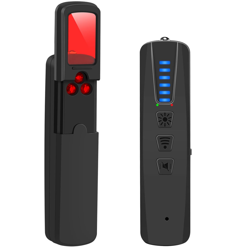 Detecteur de Camera et Micro Espion, Detecteur de Traceur GPS Voiture, Détecteur de Caméra Espion WiFi et Scanner RF pour Hôtel, Salle de Bains, Voiture, Bureau et Voyage