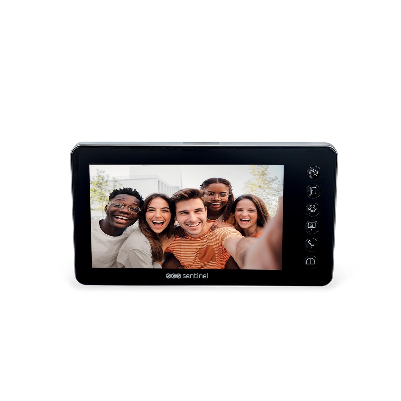 SCS Sentinel - PVF0050 - Interphone Vidéo Filaire Prim' VisioFirst 4.3 -Caméra et Audio - Ouverture Portail, Portillon, Gâche Électrique - 1 Platine Extérieure1 Moniteur - Garantie 3 Ans