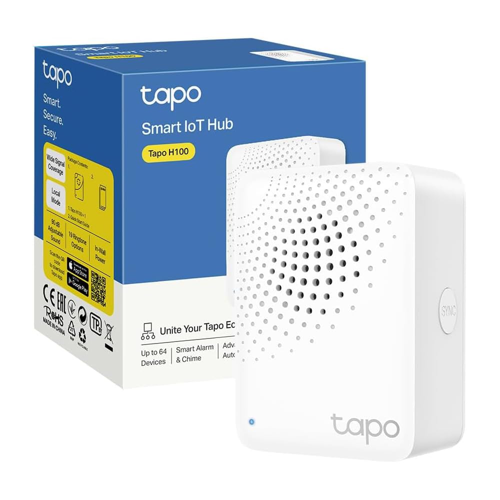 Tapo Détecteur de Mouvement Intelligent Tapo T110, pour la sécurité des fenêtres/Portes, durée de Vie de la Batterie de 1 an et Plus, Notification d'application instantanée, Hub requis