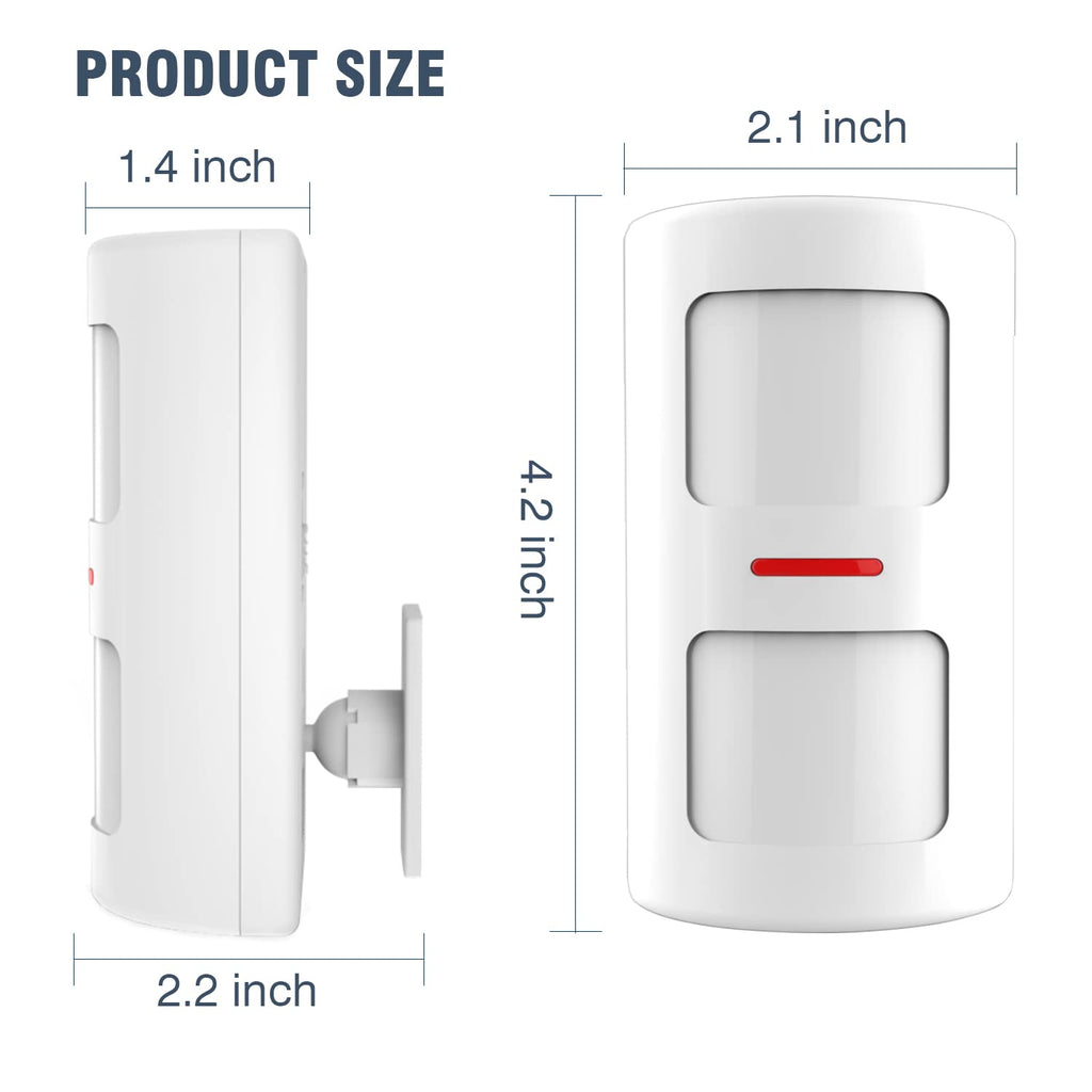 YISEELE Alarme Maison sans Fil: Connexion Wi-FI 5 GHz - Complet Sirène 125dB - Capteur Infrarouge (PIR) Anti-Animaux - 10 Capteurs Porte/Fenêtre - 2 Télécommandes - Hub - Compatible Alexa & Google