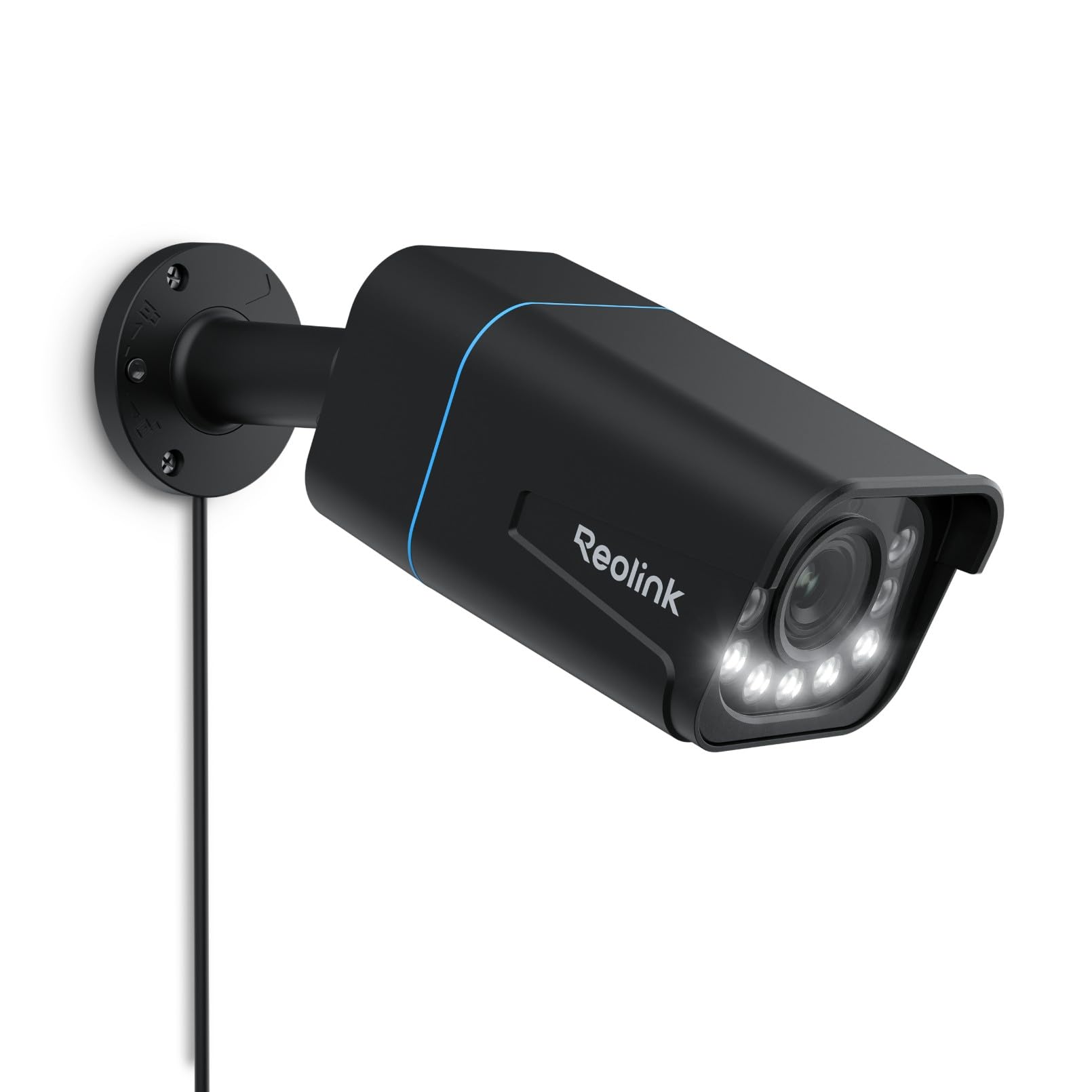 Reolink 4K Caméra de Surveillance Extérieure PoE avec Zoom Optique 5X, Vision Nocturne en Couleur, Audio Bidirectionnel, Détection de Personne/Véhicule, Alerte de Mouvement, Time-Lapse, RLC-811A