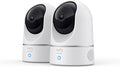 eufy Security IndoorCam E220 Camera Interieur sans Fil, 2K Pan & Tilt, Camera Surveillance WiFi, Détection des Humains et Animaux par l'IA, Assistants Vocaux, Carte microSD Requise