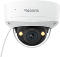 Reolink 12MP Caméra Surveillance PoE, Grand Angle de Vue 145°, Anti-Vandalisme IK10, Vision Nocturne Couleur, Audio Bidirectionnel, Détection Personne/Véhicule/Animal, IP67, RLC-1240A