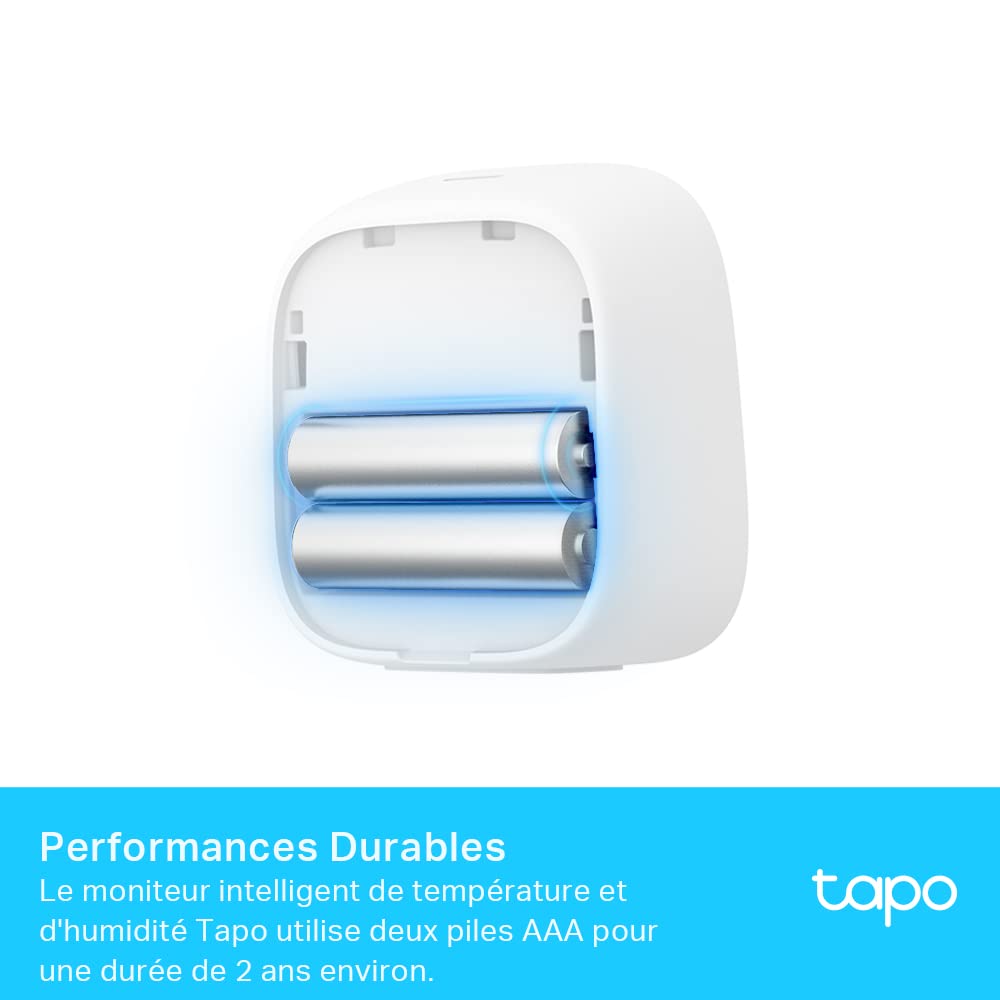 Tapo Détecteur de Mouvement Intelligent Tapo T110, pour la sécurité des fenêtres/Portes, durée de Vie de la Batterie de 1 an et Plus, Notification d'application instantanée, Hub requis