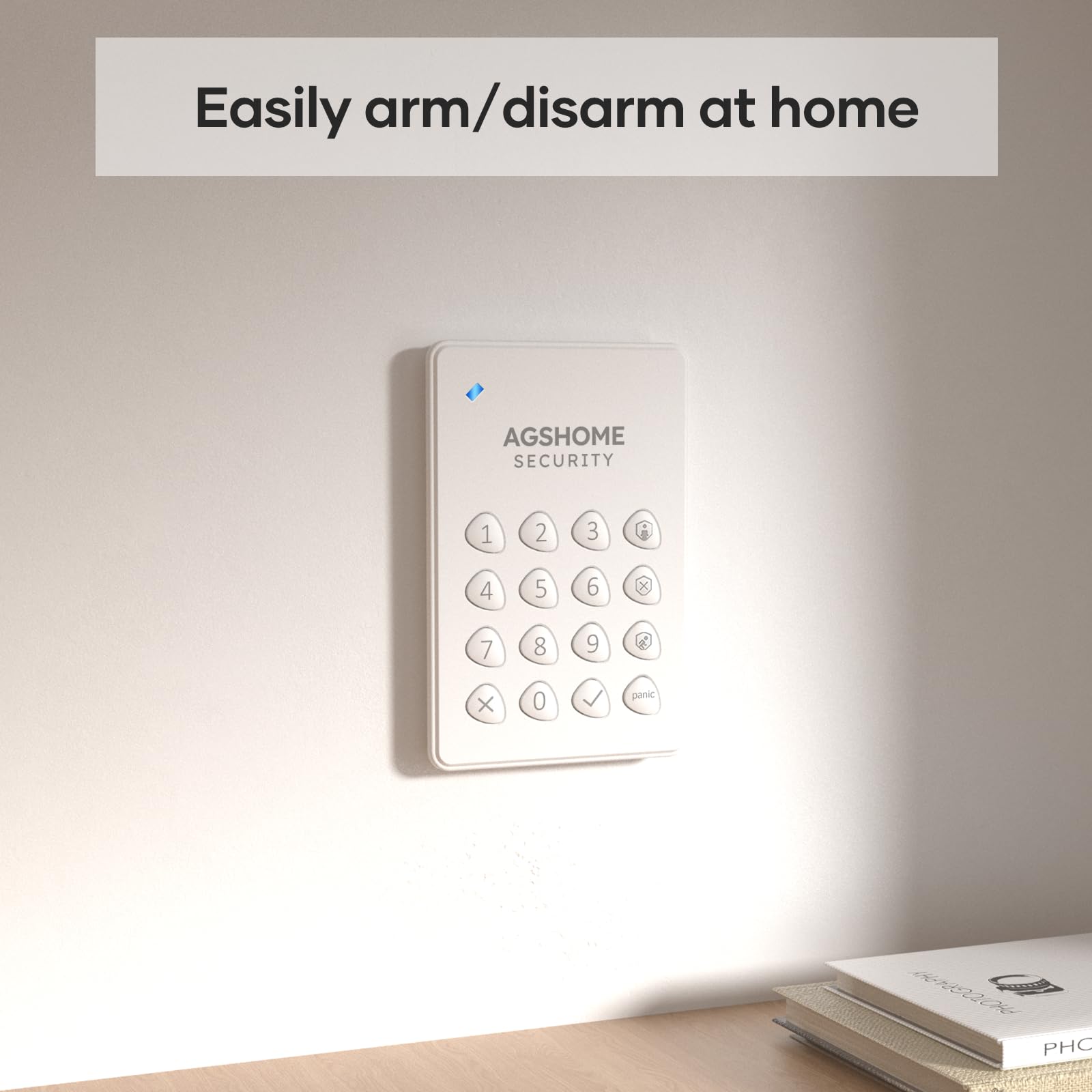 AGSHOME Alarme Maison sans Fil 15 Pack WiFi Alarme Sécurité Système Cambrioleur sans Fil 120DB, Kits de sécurité pour la Maison, Extensible à volonté-Compatible avec Alexa, Google Assistant