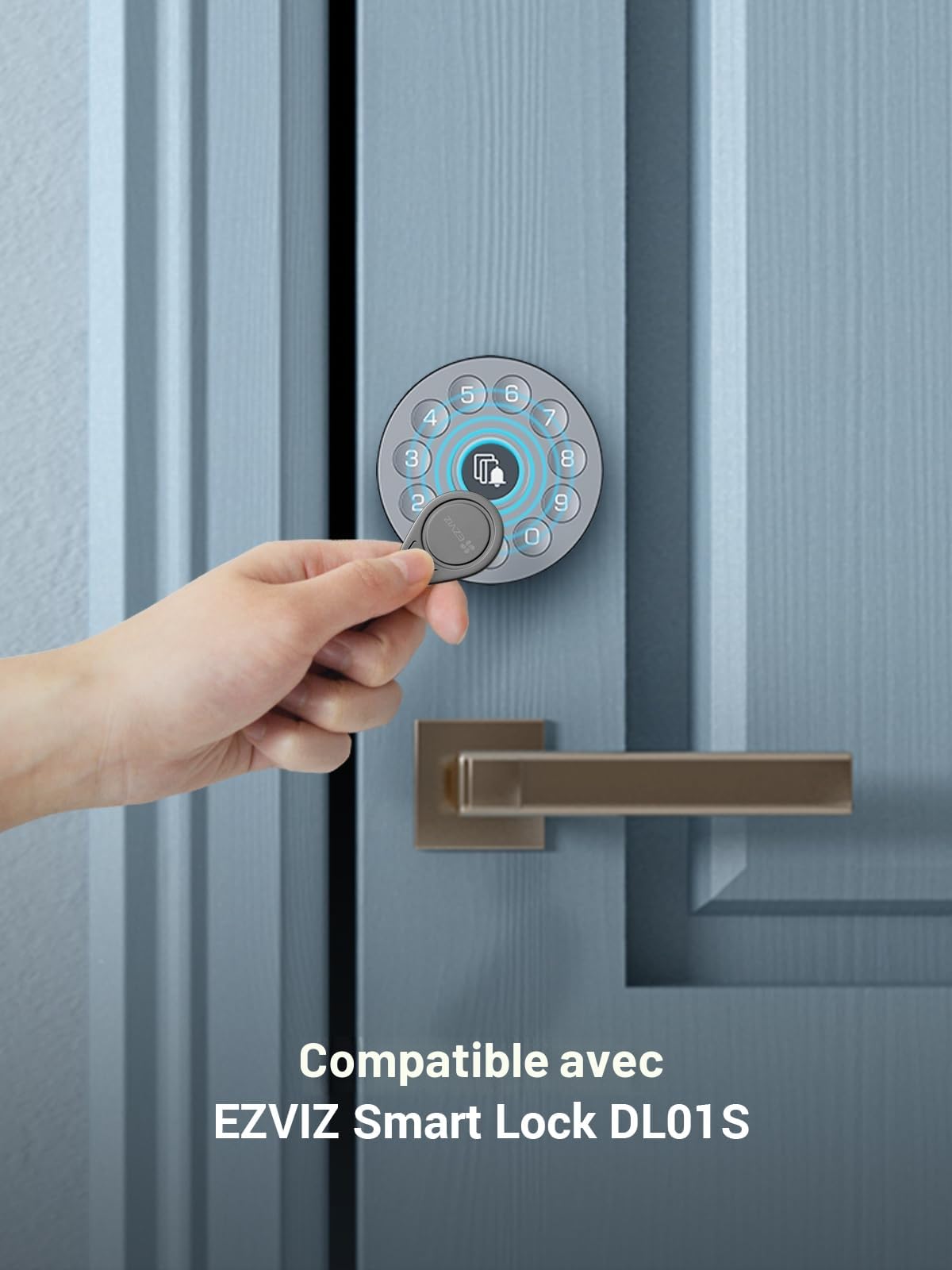 EZVIZ CP7 2K Visiophone Connecté Interphone Vidéo, 7 Pouces Moniteur Tactile, Unlock à Distance, 2 Fils, Detection Humaine, Option RFID, Audio Bidirectionnel, Vision Nocturne, étanche, WiFi bi-Bande