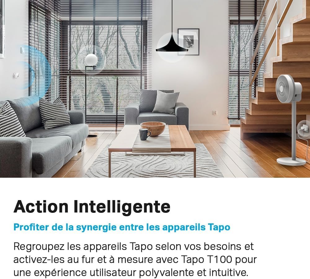Tapo Détecteur de Mouvement Intelligent Tapo T110, pour la sécurité des fenêtres/Portes, durée de Vie de la Batterie de 1 an et Plus, Notification d'application instantanée, Hub requis