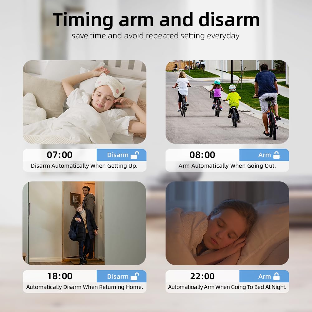 XNY Système d'alarme Maison sans Fil 4G avec Camera, Système de Sécurité Maison Wi-FI avec Contrôle APP, 25 Pièces: Détecteur de Mouvement, Télécommandes, Capteurs de Fenêtre et de Porte, Sirène