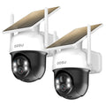 aosu 2K Camera Surveillance WiFi Exterieure sans Fil Camera Solaire WiFi Exterieur, 3MP 360°Panoramique PTZ, Suivi Automatique, Vision Vocturne, Alarme Lumineuse et Sonore, Audio Bidirectionnel