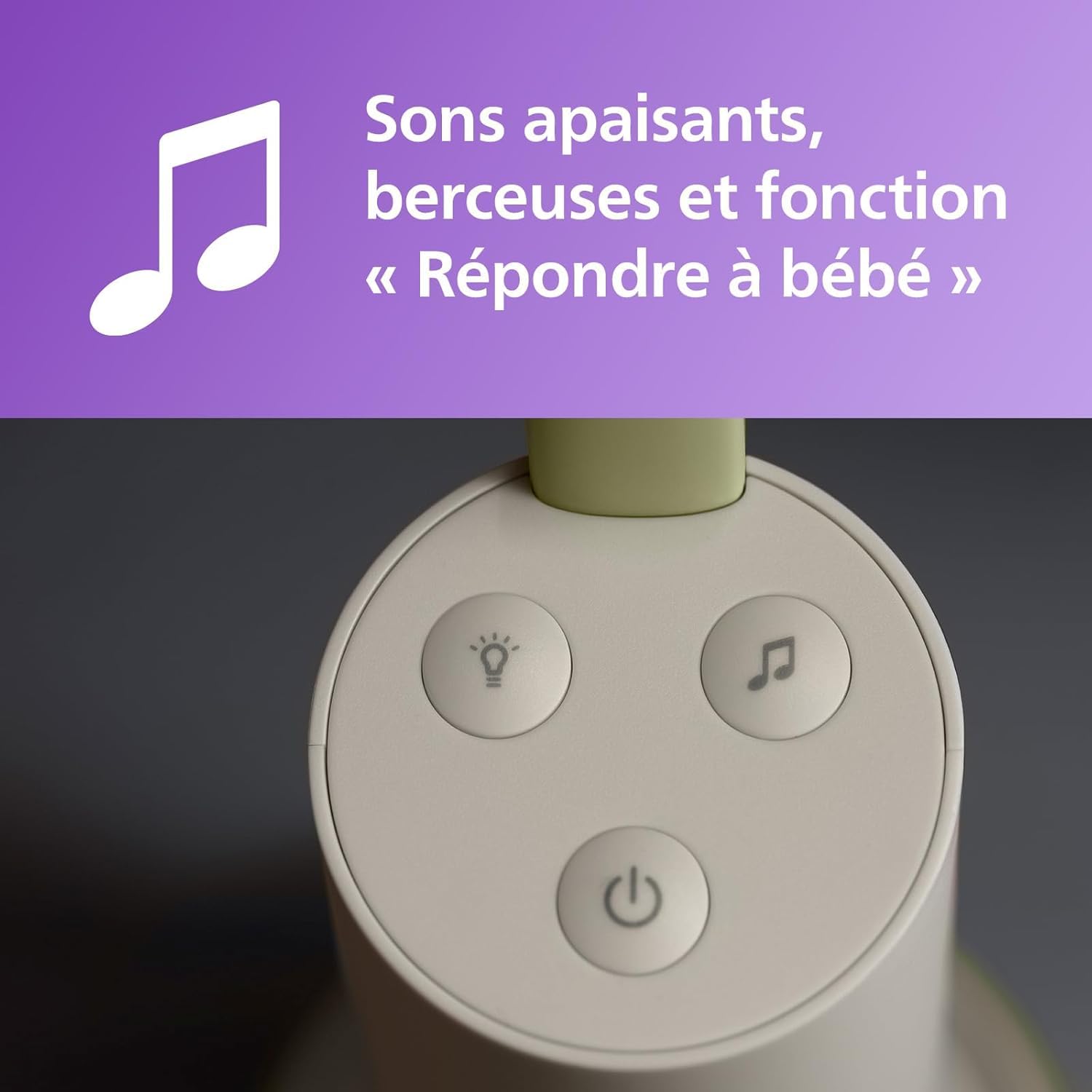 AVENT Philips babyphone Video connecté avec Wi-FI, caméra HD de Haute qualité, Vision Nocturne Infrarouge, détection des Pleurs, Audio bidirectionnel, 12 Heures d'autonomie en Mode éco, SCD951/26