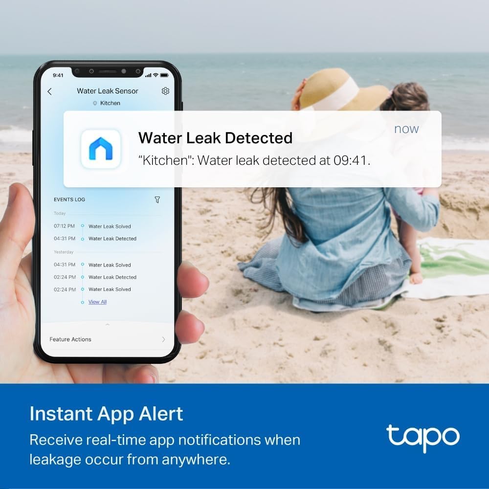 Tapo Détecteur de Mouvement Intelligent Tapo T110, pour la sécurité des fenêtres/Portes, durée de Vie de la Batterie de 1 an et Plus, Notification d'application instantanée, Hub requis