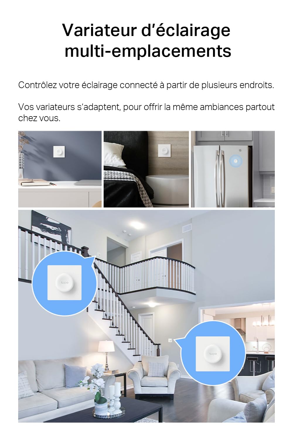Tapo Détecteur de Mouvement Intelligent Tapo T110, pour la sécurité des fenêtres/Portes, durée de Vie de la Batterie de 1 an et Plus, Notification d'application instantanée, Hub requis
