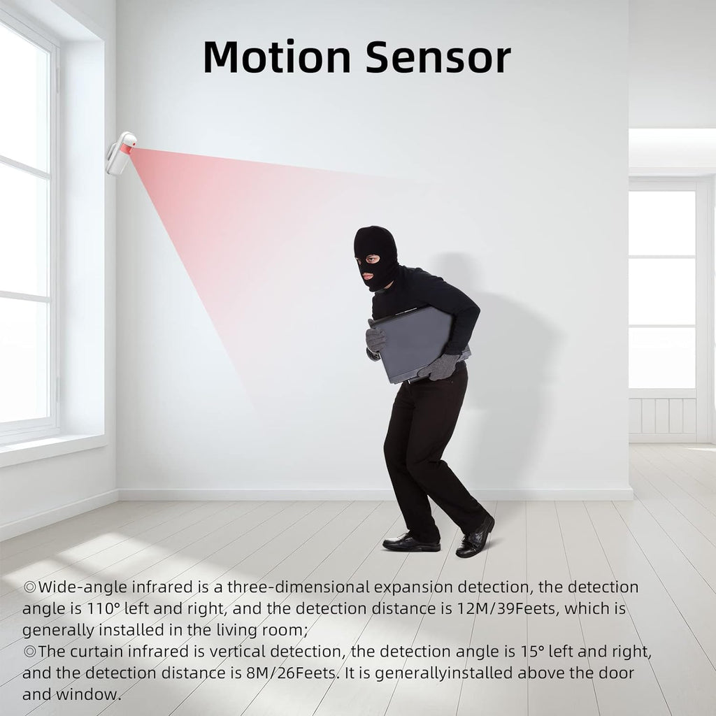 XNY Alarme Maison sans Fil Intelligent WiFi avec Caméra Surveillance Extérieure et Caméra Surveillance Intérieure, Système Alarme Maison 4G, Compatible avec Alexa et Assistant Google