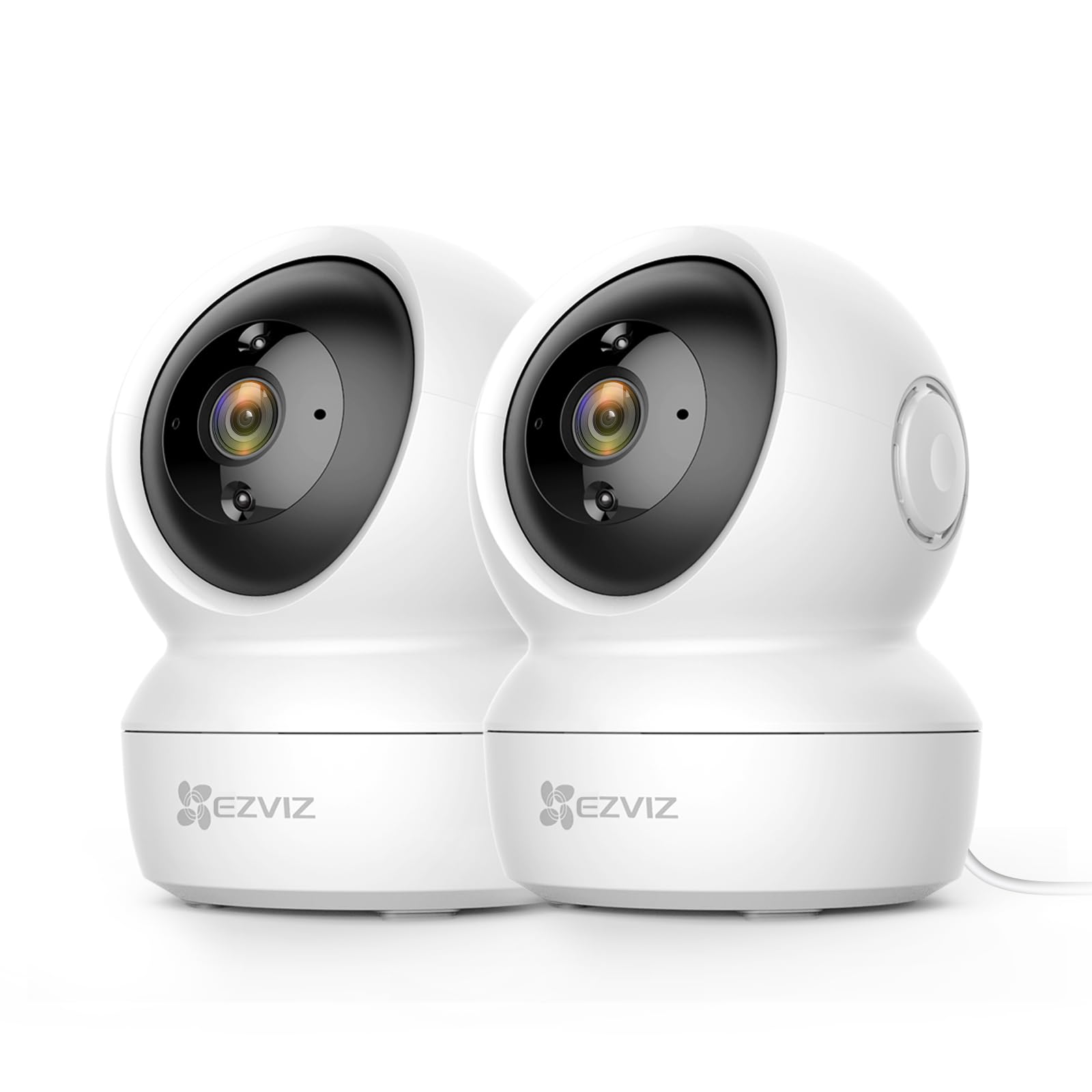 EZVIZ C6N Caméra Surveillance WiFi Intérieure 1080p, Caméra Bébé Pan/Tilt à 360°, WiFi 2.4Ghz, Vision Nocturne Intelligente avec Smart IR, Détection de Movement et Suivi Auto, Audio Bidirectionnel