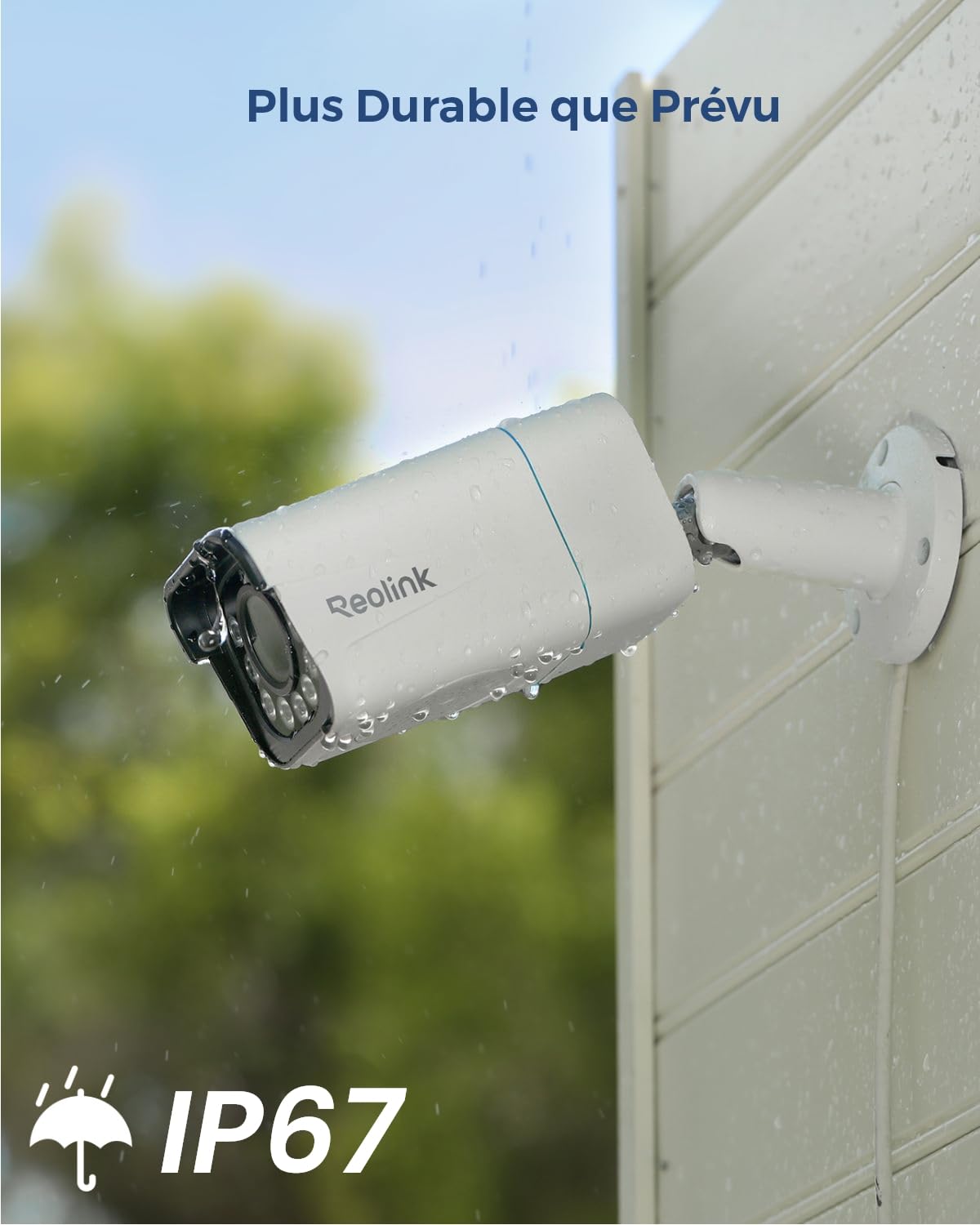 Reolink 4K Caméra de Surveillance Extérieure PoE avec Zoom Optique 5X, Vision Nocturne en Couleur, Audio Bidirectionnel, Détection de Personne/Véhicule, Alerte de Mouvement, Time-Lapse, RLC-811A