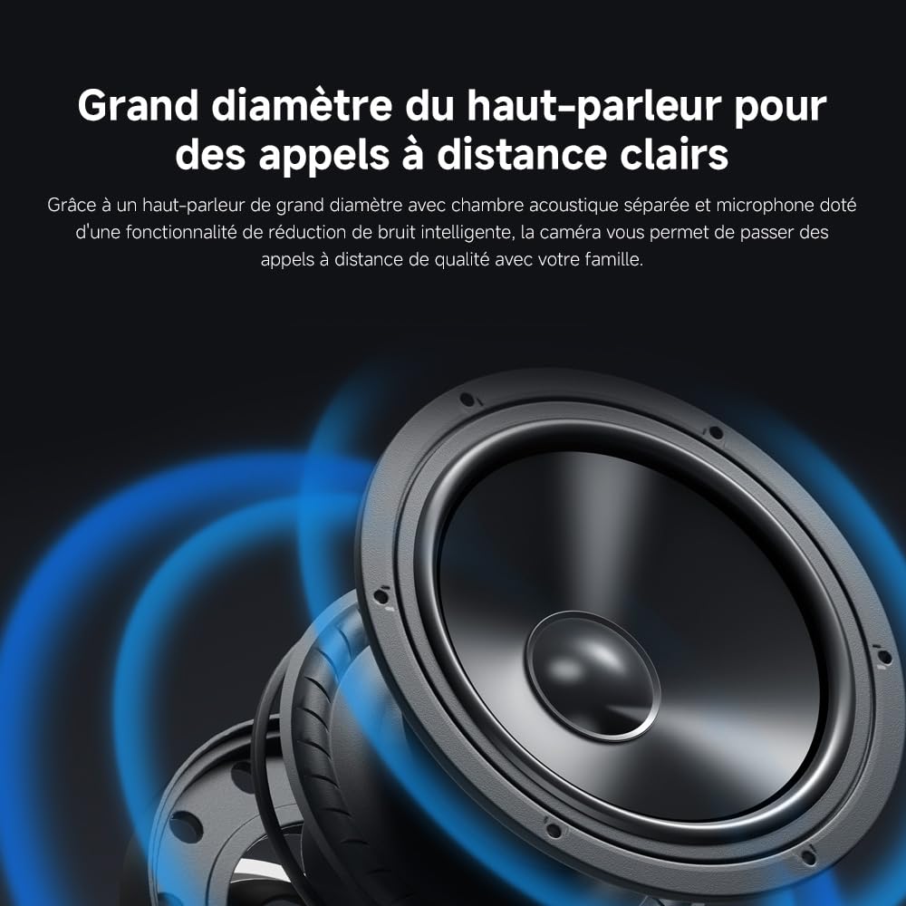 XIAOMI C201 1080p HD, caméra de sécurité, WiFi 6, 360° Panorama, Vision Nocturne Couleur, Protection Objectif, Audio bidirectionnel, babyphone, caméra Animaux, Compatible avec Alexa et Google