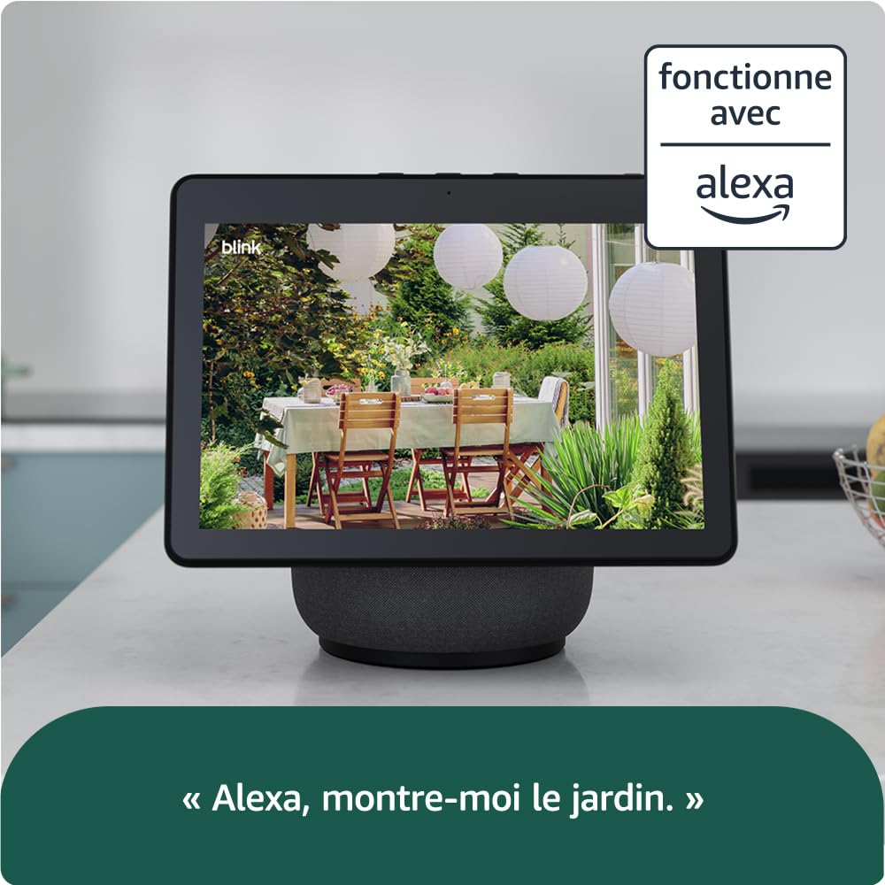 Caméra Blink Outdoor 4 : caméra de surveillance connectée HD sans fil, 2 ans d'autonomie, détection de mouvements avancée - caméra supplémentaire uniquement - IP65