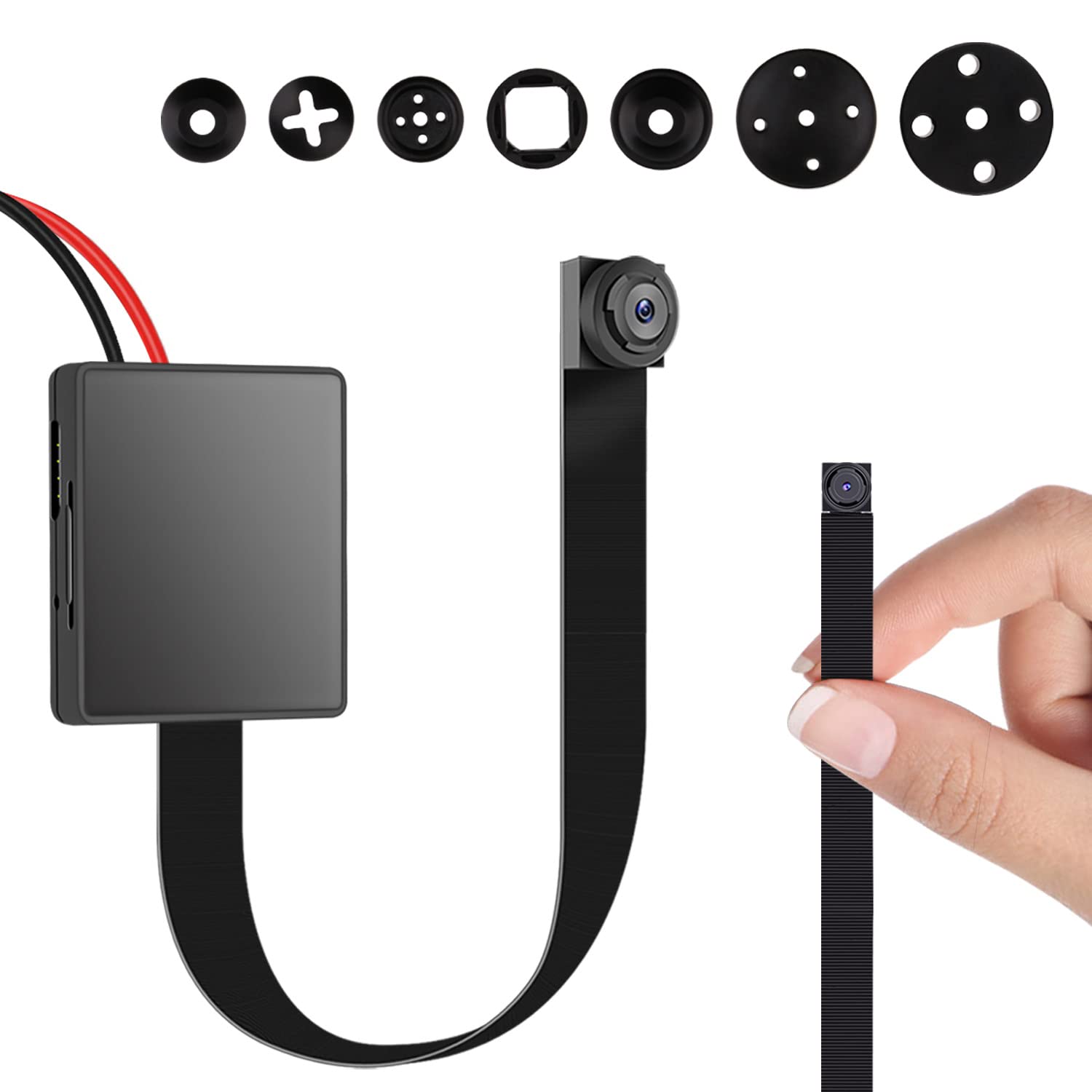 OTADUG Caméra Espion 1080p Mini caméra Espion cachée avec caméra et Microphone/Carte SD 16 Go/Longue durée de Vie de la Batterie (détection de Mouvement)
