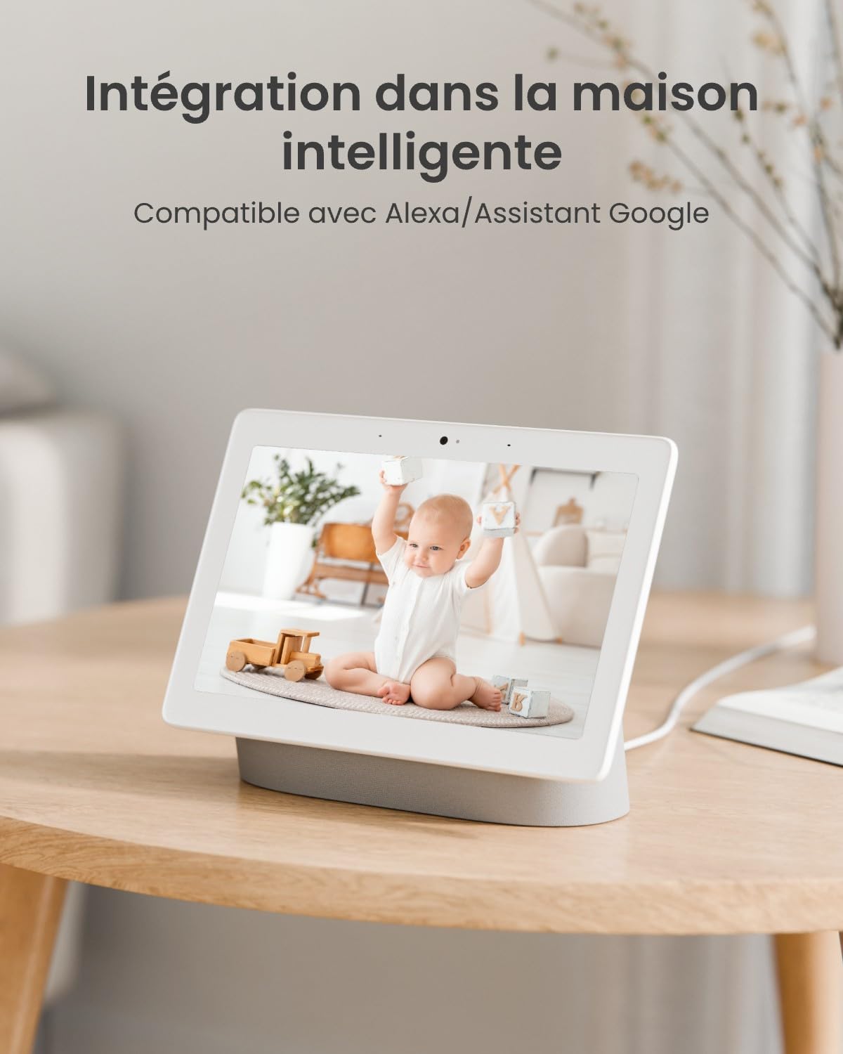 Reolink 3K 5MP Caméra Surveillance WiFi Intérieure 360° PT, Suivi Automatique, Détéction de Personne/Animal/Pleurs de Bébé, Wi-FI 2,4/5 GHz, Vision Nocturne, Audio Bidirectionnel, E1 Pro