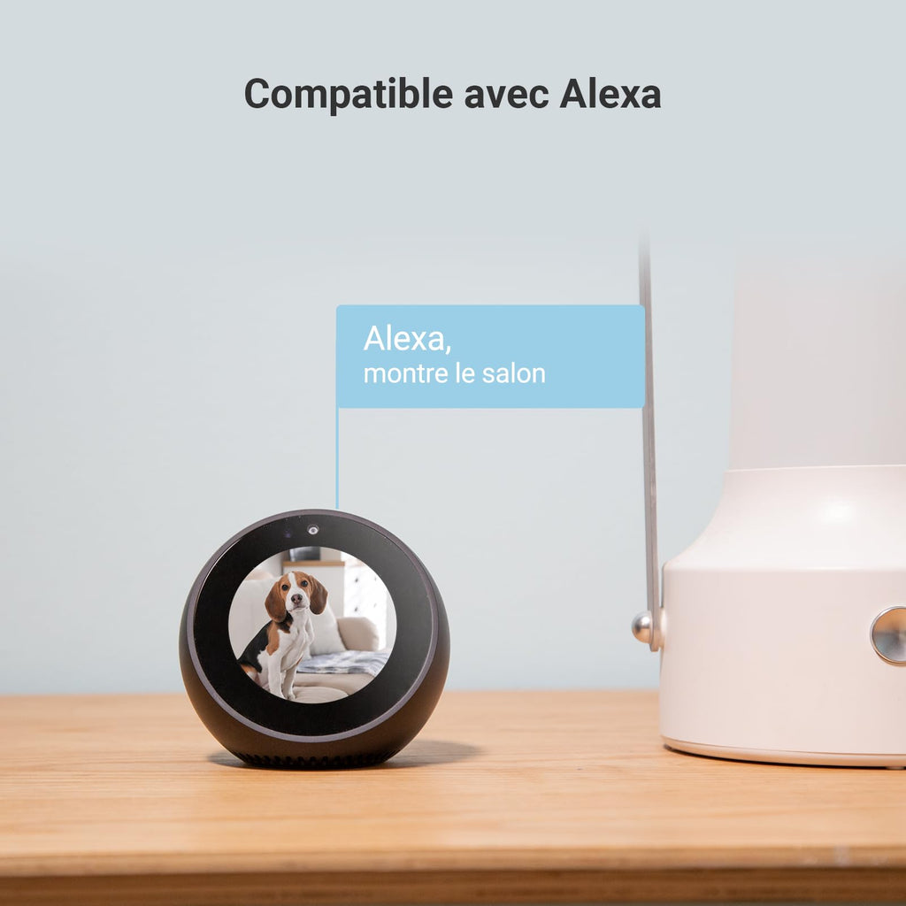 EZVIZ C6N Caméra Surveillance WiFi Intérieure 1080p, Caméra Bébé Pan/Tilt à 360°, WiFi 2.4Ghz, Vision Nocturne Intelligente avec Smart IR, Détection de Movement et Suivi Auto, Audio Bidirectionnel