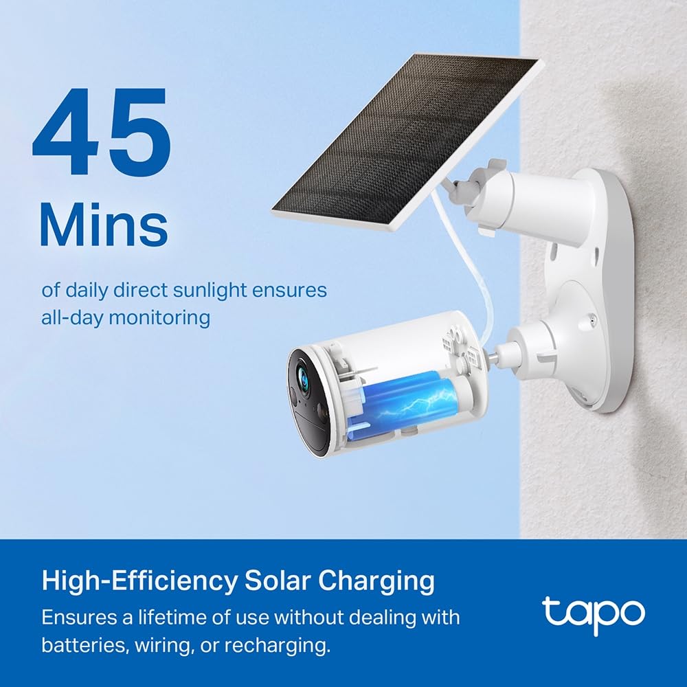 Tapo D210 Sonnette sans Fil avec caméra Exterieur 2K 3MP, IP65 étanche, Ultra Grand Angle 160°, Vision Nocturne en Couleur, Détection Humaine AI Gratuite, Audio Bidirectionnel, Installation Facile