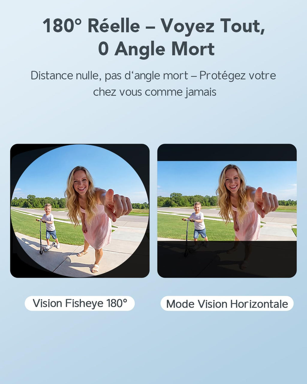 XTU 2K HD Sonnette sans Fil Exterieur Etanche, Sonnette sans Fil avec Camera Vue Complète 180°, Détection Humaine PIR, Audio Bidirectionnel, Uniquement 2,4G WiFi, Stockage Carte SD