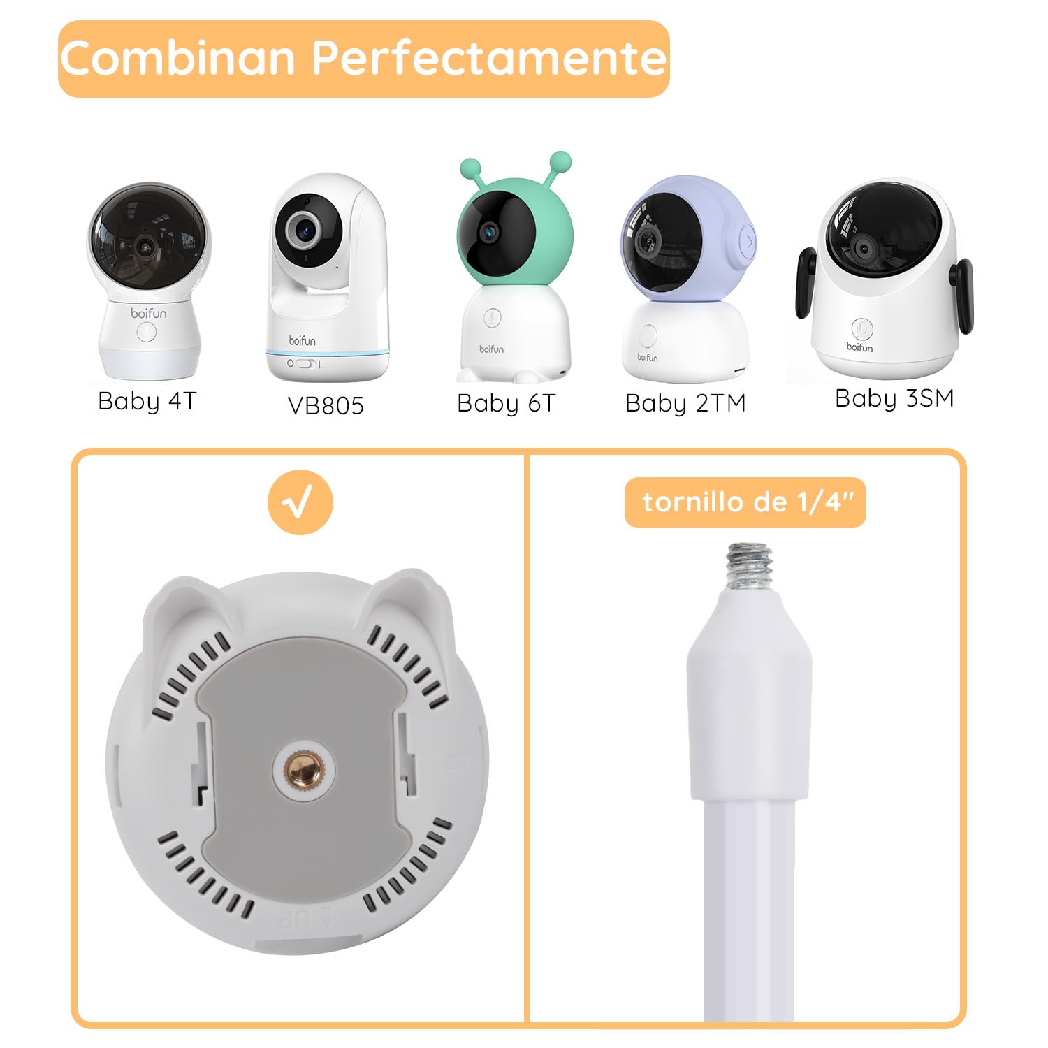 BOIFUN Babyphone Camera Bébé 2K, Baby Phone avec Caméra WiFi et Moniteur 5", Vision Nocturne Invisible, Veilleuse Bébé Colorée Réglable, Alerte Mouvements/Pleurs, Température, Zoom 4X, Rappel Biberon