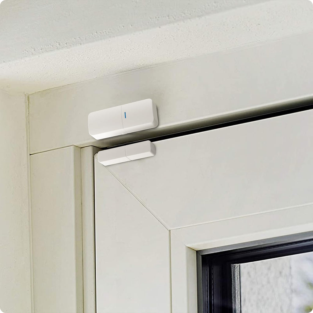 AGSHOME Kit Alarme Maison sans Fil avec Caméra WiFi 1080P, Système d’Alarme Connecté 9 Pièces, Sirène 120 DB, WiFi 2.4GHz, Compatible Alexa