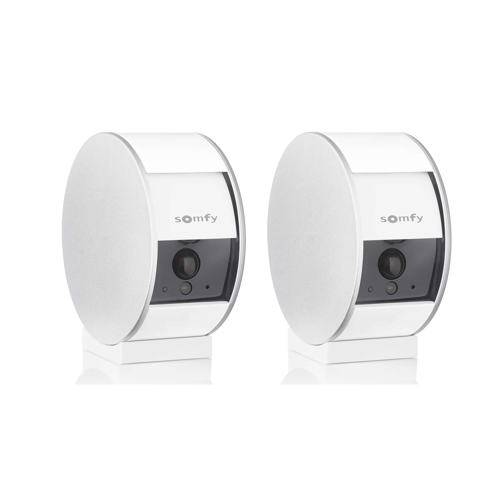 somfy 2401507 - Indoor Camera, Caméras avec volet motorisé, Compatible : Alexa, Google Home et Tahoma, Vision Nocturne, Détection de Mouvement, Grand Angle, Enregistrements vidéo, Haut-Parleur