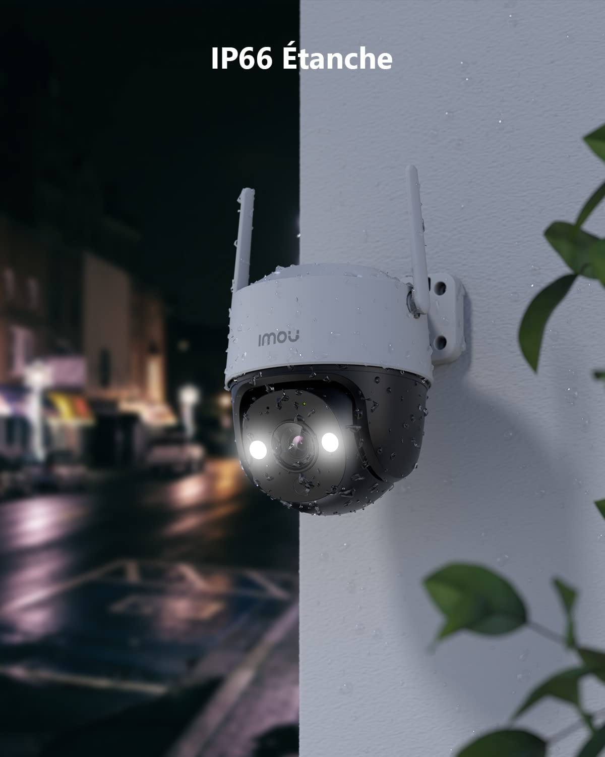 Imou 2K(3MP) Caméra Surveillance WiFi Extérieure 360°, Vision Nocturne Couleur 30M, Détection des Personnes et Véhicules, Suivi Intelligent, Étanche IP66, WiFi 2.4GHz et Wi-FI 6, Audio Bidirectionnel