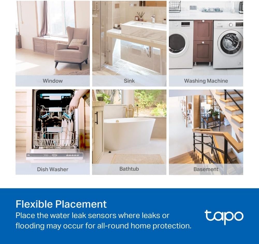 Tapo Détecteur de Mouvement Intelligent Tapo T110, pour la sécurité des fenêtres/Portes, durée de Vie de la Batterie de 1 an et Plus, Notification d'application instantanée, Hub requis