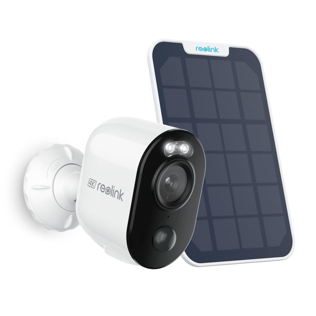 Reolink 4K Caméra Surveillance WiFi Exterieure sans Fil, Détection de Personne/Véhicule/Animal, WiFi 2,4/5 GHz, Vision Nocturne en Couleur, Audio Bidirectionnel, Argus 3 Ultra+Panneau Solaire Noir