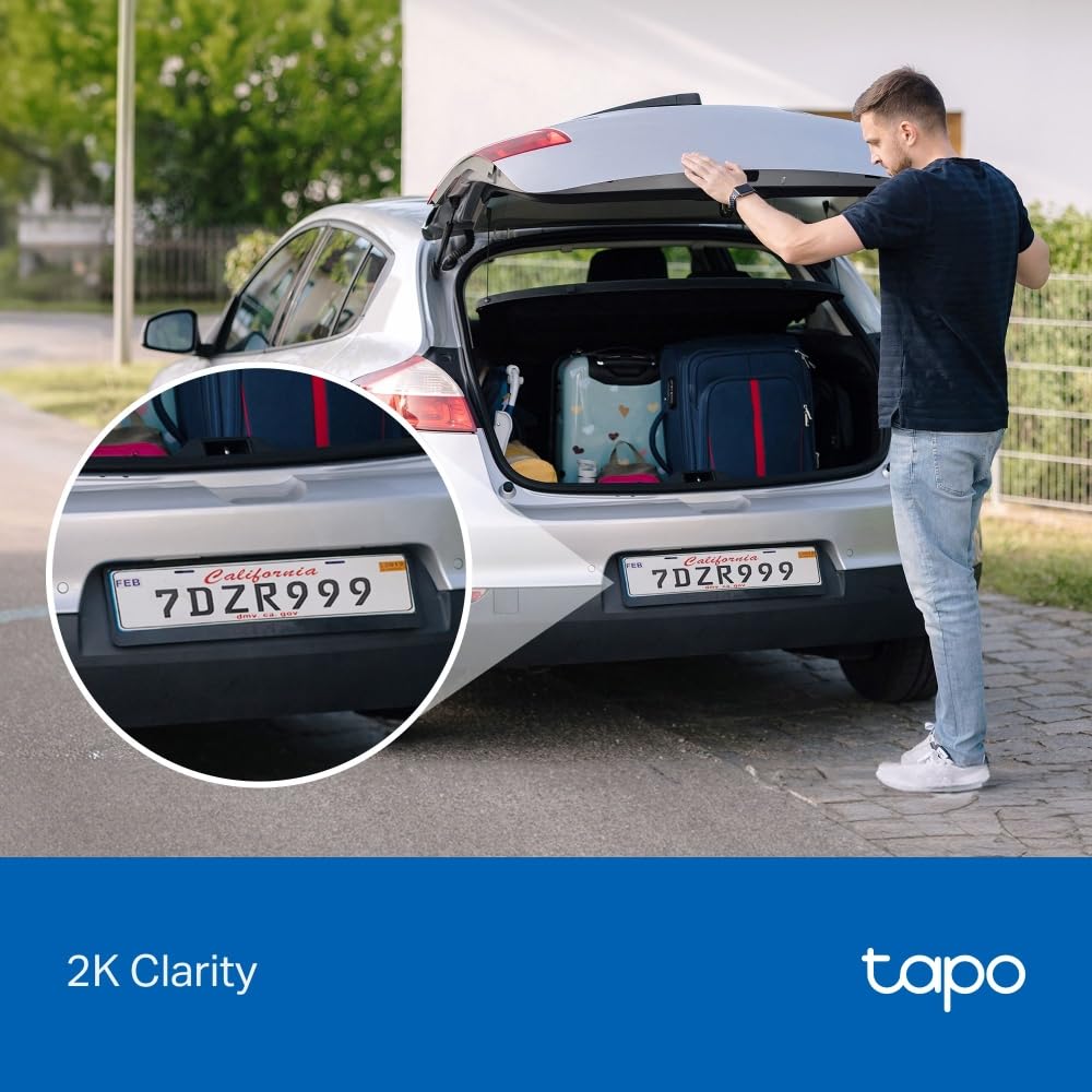 Tapo C410 KIT 2K(3MP) Caméra de Surveillance WiFi Extérieure sans Fil Solaire, Autonomie permanente de la Batterie, Personne Détection, Vision Nocturne en Couleur, IP65 Etanche, Aucune hub requis