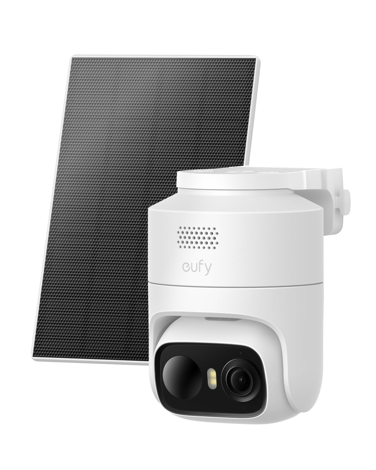 eufy Security eufyCam C37, caméra Surveillance WiFi extérieure sans Fil, Suivi IA motorisé à 360°, Solaire 2K, détection de Personnes/Animaux/véhicules, sans Frais, Carte microSD Non Incluse