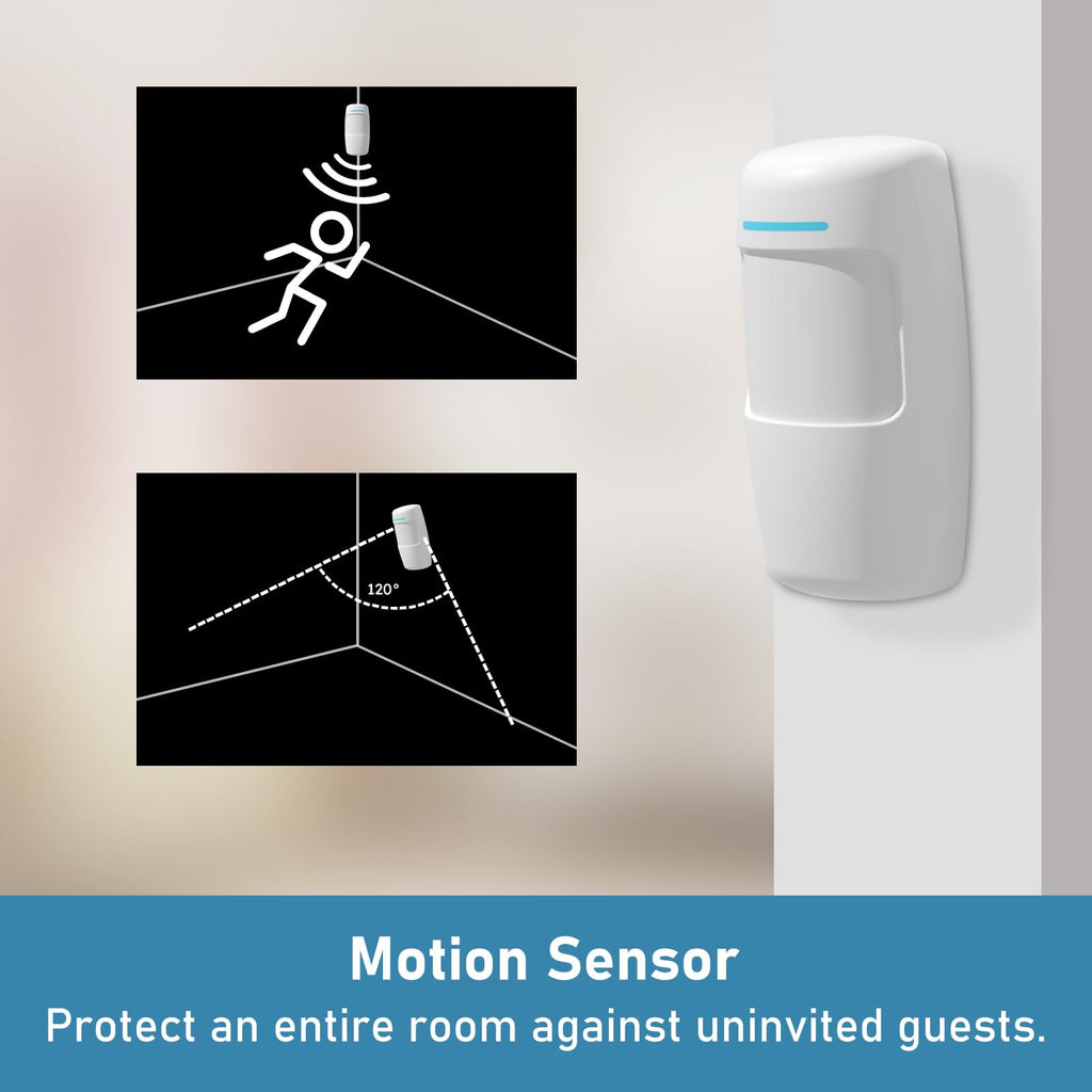 AGSHOME Alarme Maison sans Fil 15 Pack WiFi Alarme Sécurité Système Cambrioleur sans Fil 120DB, Kits de sécurité pour la Maison, Extensible à volonté-Compatible avec Alexa, Google Assistant